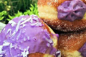 Ube Glazed Donut