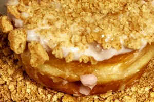 Graham Cracker Blueberry Cheesecake Donut