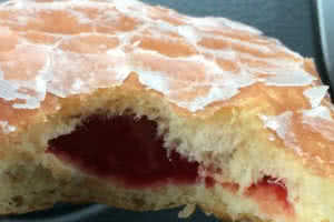 Raspberry Jelly Filled Donut
