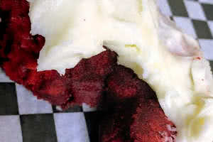Red Velvet Cream Cheese Icing Donut