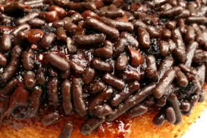 Dark Chocolate Glaze & Sprinkles Donut