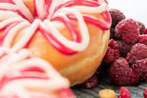 Raspberry Mango Donut