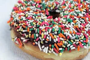 Sprinkle Chocolate Glaze Donut