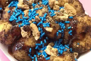 Cookie Monster Mini Donuts