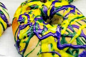 Mini King Cake Donut