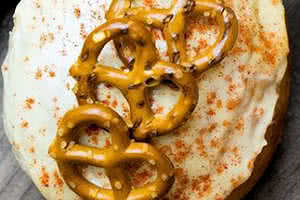 England Fluffernutter Pretzel Donut