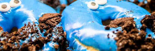 Cookie Monster Donuts 