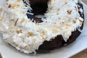 Marshmallow Coconut Chocolate Donut
