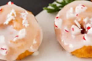 Peppermint Frosted Mini Donut