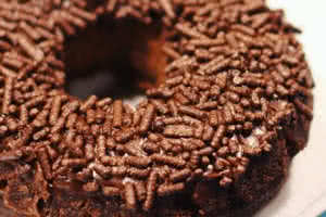 Chocolate Sprinkled Chocolate Donut