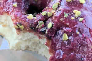 Raspberry Pistachio Donut