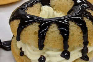 Gluten Free Boston Cream Pie Donut