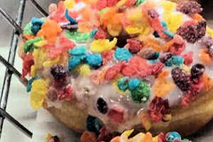 Fruity Pebbles Donut