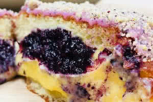 Blueberry Corn Brulee Donut