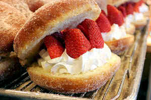 Strawberry Split Donut