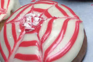 White Chocolate Peppermint Donut