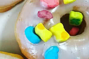 Lucky Charms Marshmallows Donut