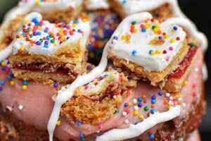 Pop Tart Strawberry Cake Donut