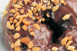 Chocolate Cake Nut Donut