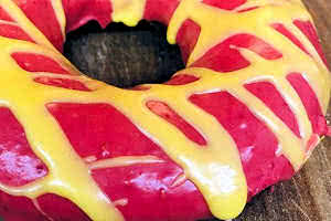 Raspberry Lemon Potato Donut