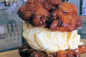 Apple Fritter Ice-Cream Sandwich