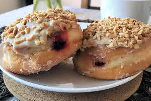 Peanut Butter and Jelly Donut
