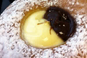 Chocolate & Banana Cream Donut