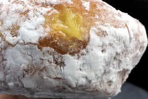 Lemon Filled Powdered Donut