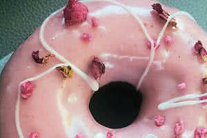 Strawberry Rose Donut