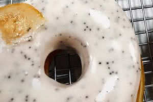 Meyer Lemon Poppyseed Donut