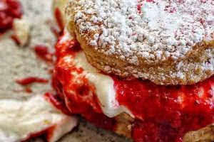 Strawberry Rhubarb Biscuits