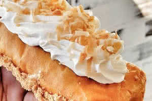 Coconut Cream Pie Long John