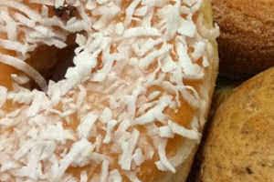 Flaked Coconut Donut