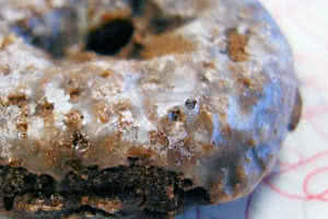 Glazed Chocolate Cake Donut