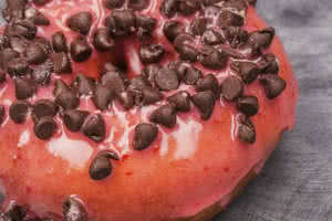 Chocolate Covered Cherry Donut