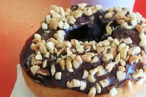 Chocolate Glaze Peanut Donut