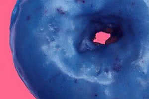 Blueberry Icing Donut