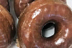 Chocolate Glazed Cake Donut