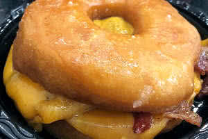 Glazed Breakfast Donut Sandwich