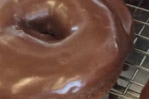 Chocolate Glaze Cake Donut