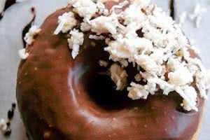 Chocolate Fudge Coconut Donut