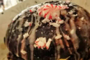 Peppermint Bon Bon Donut