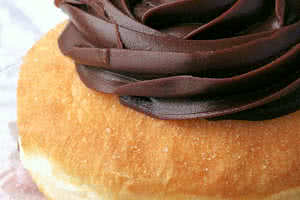 Chocolate Frosting Custard Bismark