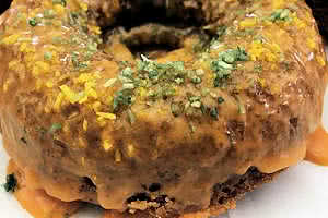 Gluten Free Orange Coconut Vegan Donut