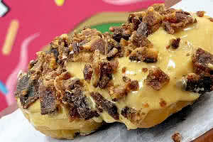 Candied Maple Bacon Twist Donut