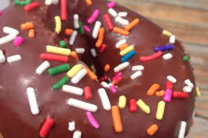 Vegan Chocolate Sprinkles Donut