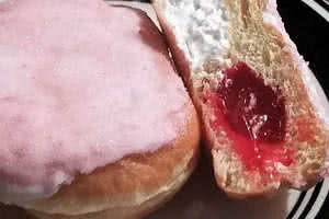 Strawberry and Cream Donut