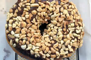 Chocolate with Peanuts Donut