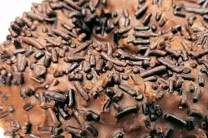 Chocolate Dark Sprinkles Donut