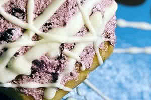 Black Raspberry Cream Cheese Donut